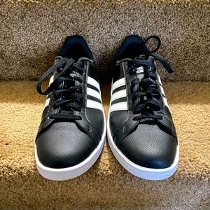 ADIDAS - Black 3 Stripe Sneakers - Women’s Size 11 - Great Condition!